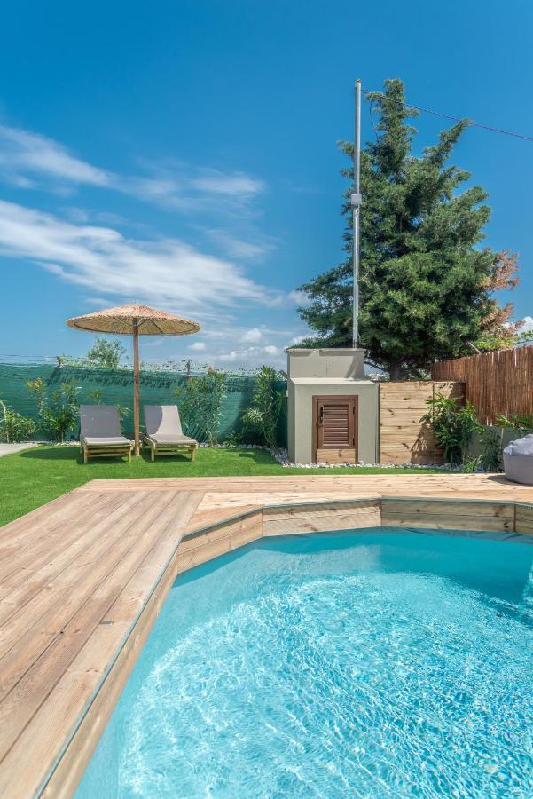 Cozy House With Pool Near Beach Gazi Extérieur photo